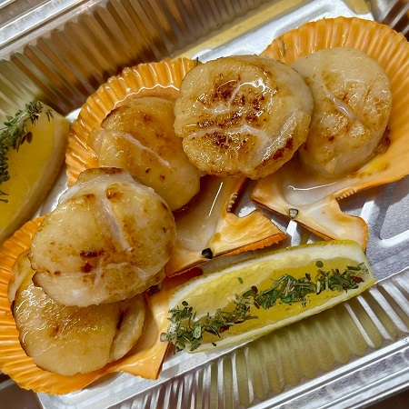 Фото Гребешок крупный жареный по-классике