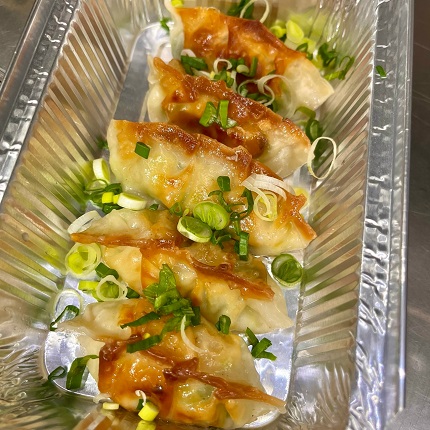 Фото Гедза с креветкми и соевым соусом